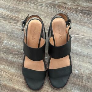 Madewell Kiera Lug Sole Heels Black 9.5